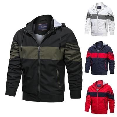 China Wholesale Casual Patchwork Hooded Sports Coat QUICK DRY For Men's Jacket for sale