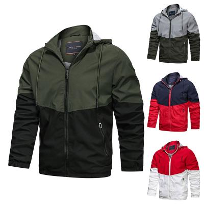 China QUICK DRY Manufacturers Direct Sell New Jackets Hooded Casual Patchwork Men Sports Softshell Jacket For Men for sale