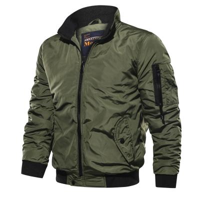 China OEM Streetwear Zipper Jackets 5XL Size Men Breathable Custom Made Jackets Logo Bomber Jacket Men Plus Jackets for sale