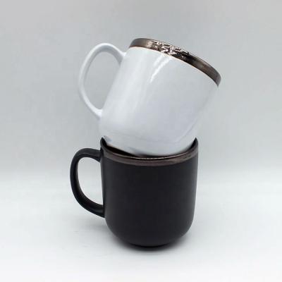 China Customized Wholesale Viable White 300ml Mug Viable Colored Glazed Ceramic Coffee Mug for sale