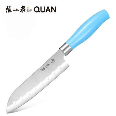 China Sustainable Wholesale Price 7 Inch Chef Knife 3cr13 Ergonomic Japanese Stainless Steel PP Handle Santoku Knife for sale