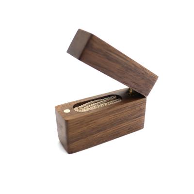 China Jeweler Jewelry Box Jewelry Packaging Gift Wood Display Box Ring Bracelet Pendant Wood Cover Logo Wooden Vertical Lighter Custom Made for sale