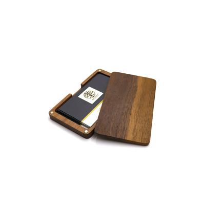 China Custom Fashion Credit ID Wooden Phone Card Holder Wallet Business Cards Blank Sublimation Gift OEM Customized Logo Promotion for sale