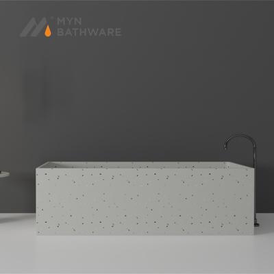 China Unique Nordic Large Bathroom Terrazzo Design Free Standing Adult Bathroom Tub For Spa for sale