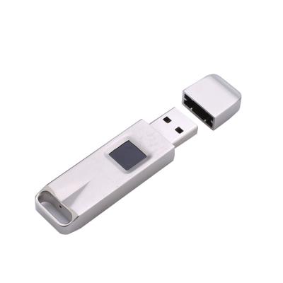 China Easiest And Most Security To Acess Your Encrypted Mini Metal Logo Fingerprint Custom Usb Drive 32Gb 64Gb 128Gb New Files Encryption 2021 for sale