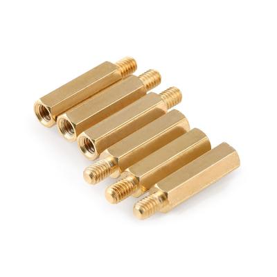 China Factory Direct Supplier Brass Processing External Hexagonal Copper Screw Pillar for sale