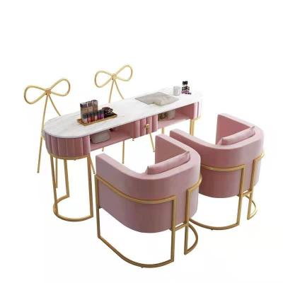 China Nail Salon Manicure Metal Iron Furniture Modern Traditional Color Packing for sale