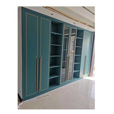 China Modern Custom Economic Benefits Durable Home Bedroom Design With Steel Double Door High Quality Garment Wardrobe for sale