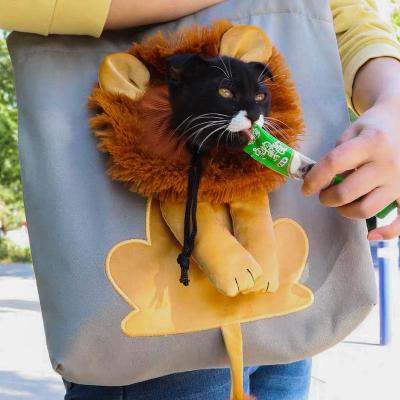 China Wholesale Insti Cartoon Cat Lion Sling Bag For Pets Single Stocked Bag Should Pet Bag Rabbit Pet Backpack Carriers for sale