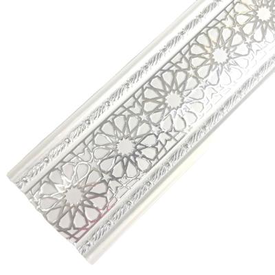 China Modern Flexible Polyurethane Foam Wall Baseboard Trim Floor PS Curb Board Gypsum Cornice Mold For Decor for sale