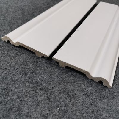 China Modern Flooring Skirting Plinth 2.4m Length Ps Pure White Skirting for sale