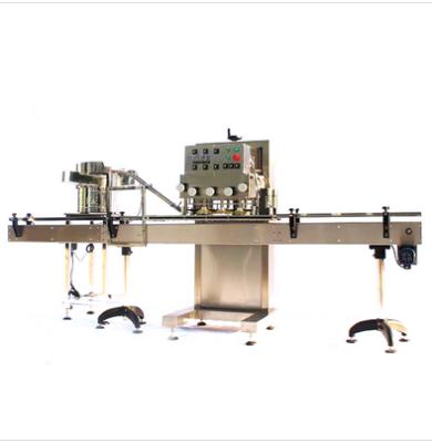 China Automatic Plastic Food Jar Capping Bottle Squeezing Machine Line With Vibratory Bowl for sale