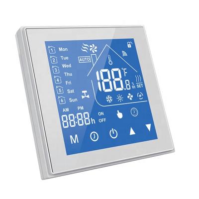 China Latest AC 16A LCD Display Modern Touch Screen Smart WiFi Thermostat For Electric Floor Heating for sale