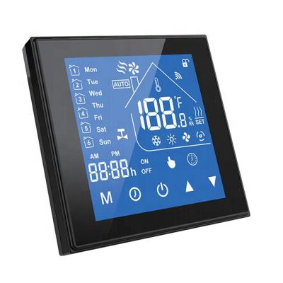 China Modern Household eWeLink App Control Digital Display Touch Screen WiFi Heating Square Thermostat for sale