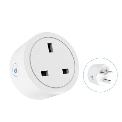 China Wholesale OEM Tuya 16A Mini Wifi Outlet White Round Residential/Multi-Purpose Smart Home Plug Work With Amazon Alex Google Home for sale