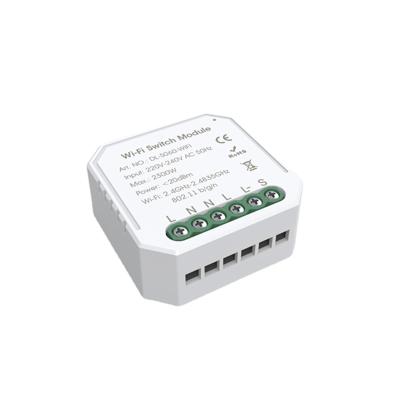 China Smart Smart Light Relay 16A WiFi Remote Control Mini Wall Switch WiFi Control Tuya Module for sale