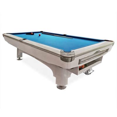 China Econmic 9ball Pool Table Solid Wood Commercial Pool Table 9ft for sale