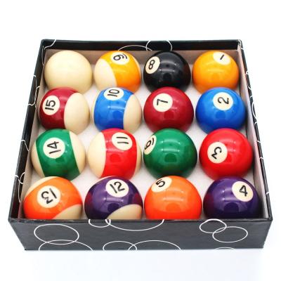 China Economic American 52.5mm Billiard Ball Set 16pcs Resin Pool Balls Set for sale