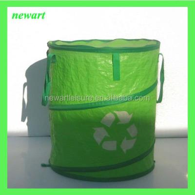 China Sustainable Pe Pop Up Trash Can / Garden Trash Can for sale