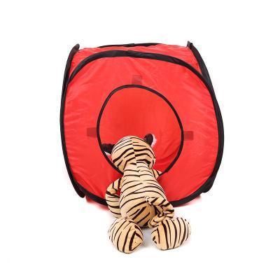 China Viable Collapsible Cat Toy Pop Up Play Cube Play Tent Easy To Fold And Running Toys For Cats Playground for sale