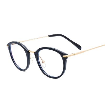 China 2020 Clear Lens CE Certificate CE Glasses Women Anti Myopic Blue Eyesight Copper Metal 1835 Glasses for sale