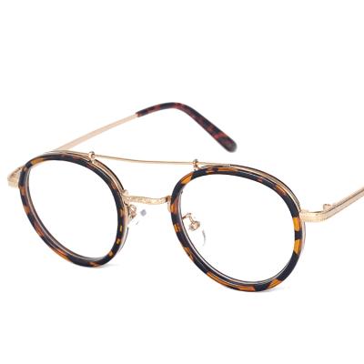 China 2020 Copper Fashion Popular Women Decoration Metal Myopic Eyeglasses Clear Lens Glasses 9012 for sale