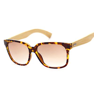 China Fashion sunglasses 2020 retro cheap sunglasses women spring decoration men's unisex bamboo wooden square frame glasses 5210 for sale