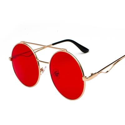 China Autumn Decoration Men Metal Frame Clear Glasses Women Steampunk Sunglasses Fashion Retro Sunglasses Tinted Glasses 3370 for sale