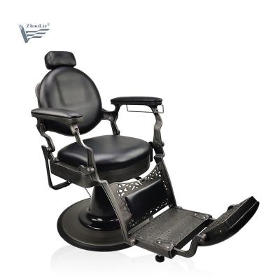 China Traditional Salon Adjustable Men's Barber Chair Recliner Barber Chair Salon Furniture Near Me For Barber Shop for sale