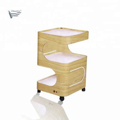 China Luxury Popular Barber Shop Hairdressing Beauty Salon Trolley Wooden Trolley for sale