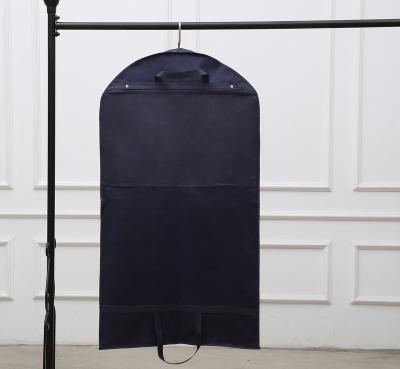 China Dark Blue Nonwoven Garment Storage Bag , Wardrobe Dust Cover Nonwoven Storage Bag for sale