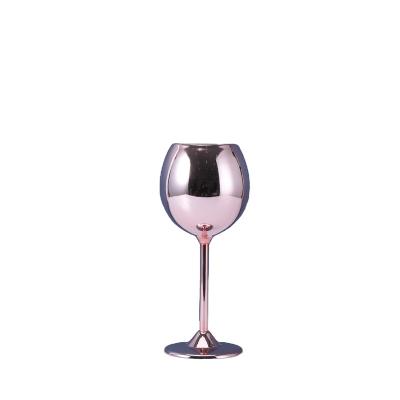 China Custom Wine Glasses Stainless Steel Metal Wine Goblet Wholesale Viable Wine Glasses for sale