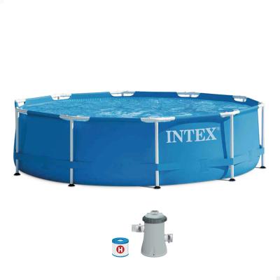 China Customized Customized INTEX 28205 Swimming Pools Plastic Kids Pump Up Pools Above Ground Frame Metal Frame Equipment Adult Outdoor Inflatable Swimming Pool for sale