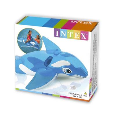 China original 10ga (0.25mm) vinyl Intex pool floats 58523 LIL'S WHALE RIDE-ON Inflatable Landing Island Floats for sale