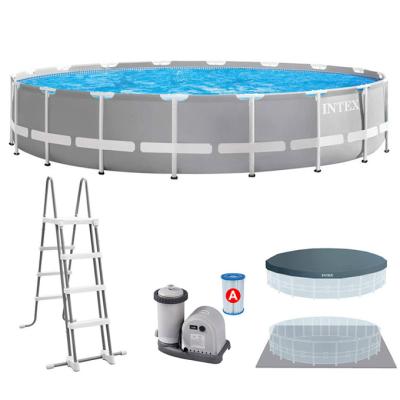 China INTEX 26732 18FT X 48IN Large Metal Frame Pool Above Ground Swimming Pool 549cmX122cm for sale