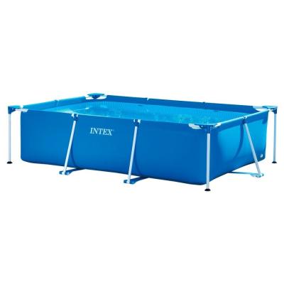 China 28270 RECTANGULAR POOLS SET INTEX PRISM FRAME Swimming Pool Family Folding Villa Pool Square 220*150*60CM for sale