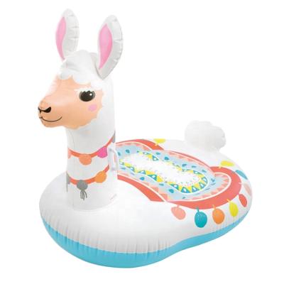 China 14ga (0.35mm) INTEX 57294 Vinyl Llama 57564 Mega Inflatable Island Floating Mat Inflatable Animal Swimming Ride-on for sale