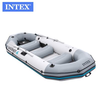 China INTEX 68376 PVC TOUR 4 BOAT SET Large Inflatable Rowing Boats Kayak PVC Inflatable Boat for sale