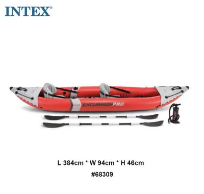 China 2021 PVC Hot Sale Intex 68309 Pro K2 Excursion Fishing Kayak 2 Person Rowing Pontoon Boats for sale