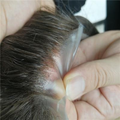 중국 Hot Selling Injected Super Thin Skin Base Toupee Human Hair Toupee Replacement Hair PU Skin 100%Virgin Human Hair Toupee for Men 판매용