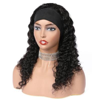 중국 Wholesale Headband Wig Vendors, Natural Straight Braided Human Hair Wigs 100% Human Hair Headband Wigs for Black Women 판매용