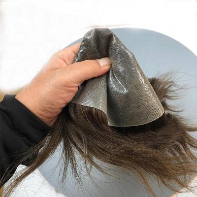 中国 0.06-0.08mm New Arrivals Men Toupee Thin Skin Ng Toupee Hair Wig High Quality 100%Indian Hair Mens Hair Systems Toupee wholesale 販売のため