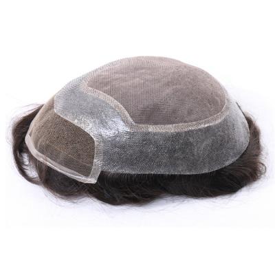 China Hairpieces for Men Extra Light Density Virgin Remy Human Hair Fine Capilar Hollywood Toupee for Men for sale