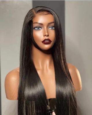 Κίνα Wholesale Straight HD Lace Front Human Hair Wig With Baby Hair 13x4 13x6 Virgin Brazilian Silky Straight Human Hair Lace Wigs προς πώληση