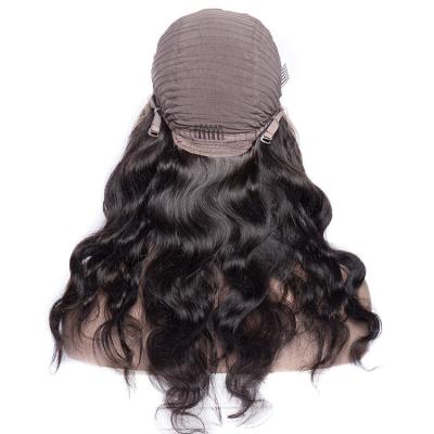 China Free Sample Brazilian Body Wave European Hair Frontal Wig,Lace Front Closure Wig with Baby Hair,Nature Human Hair Lace Wigs for sale