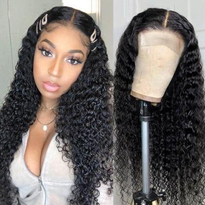 중국 Cheap 180% 250%Density Raw Virgin Cuticle Aligned Brazilian Natural Human Hair Lace Wigs Glueless For Blackwomen Front Lace Wig 판매용