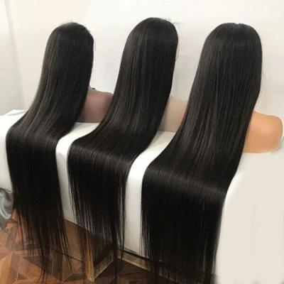 중국 Human Hair Straight Lace Frontal Wig for Black Women HD Lace Full Cuticle Aligned Unprocessed Raw Indian Virgin Hair Wigs 판매용