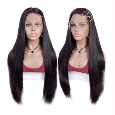 Κίνα Wholesale 10A Natural Swiss Pre Plucked Lace Wig With Baby Hair Raw Indian Virgin Cuticle Aligned 13X6 Human Hair Lace Front Wig προς πώληση