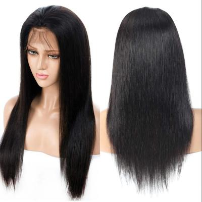 Κίνα Top Selling Raw Indian 13*6 Lace Front Wig Human Hair straight 180%density Indian Virgin Hair Lace Frontal Double Drawn Wig προς πώληση