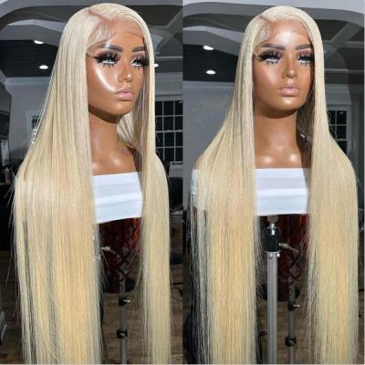 China Human Hair 150% 180% Density Brazilian Hair 613 Blonde Hair Wig Wholesale 613 Glueless Hd Lace Front Wig 13x4 13x6 en venta